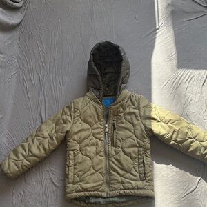 Perry Ellis Boys' Quilted Jacket in Olive